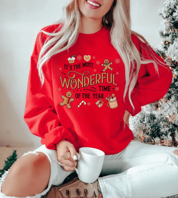 The Most Wonderful Time of the Year Red Pullover on Sale