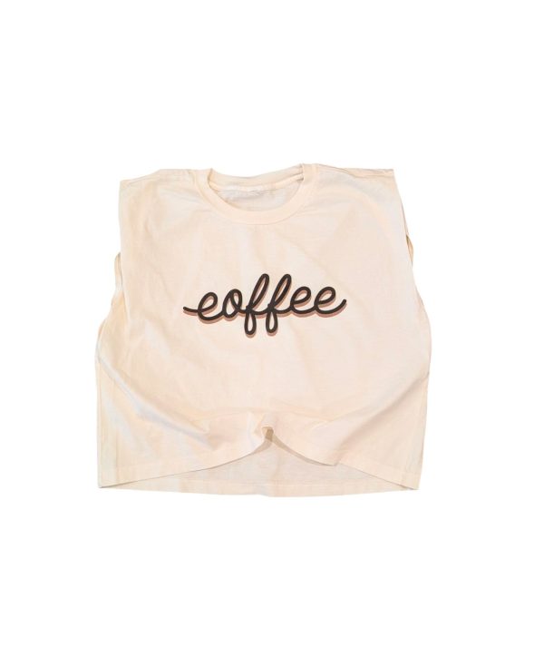 Script Coffee Boxy Tank on Sale - Image 3