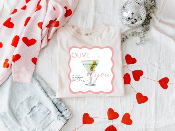 Olive You Comfort Tee Hot on Sale