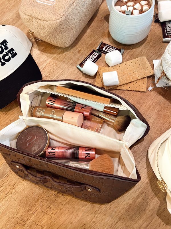 Rosemary Leather Makeup Bag Online Hot Sale - Image 3