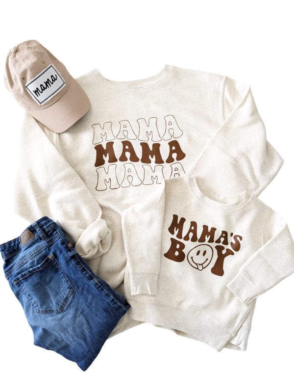 Retro Mama and Mama s Boy Pullover Set Online - Image 2