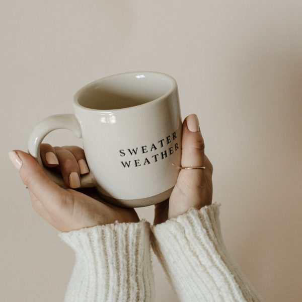 Sweater Weather Stoneware Coffee Mug Cheap - Image 3