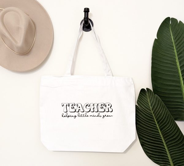 Teacher Helping Little Minds Grow Tote Online Sale