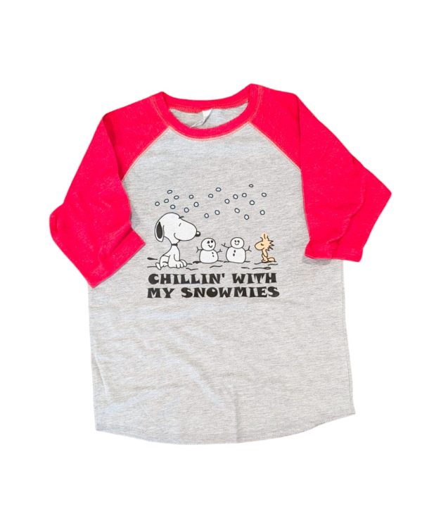 Chillin  With My Snowmies Raglan Cheap - Image 2
