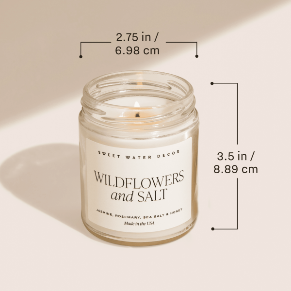 Driftwood and Mahogany Soy Candle - Clear Jar - 9 oz Online - Image 5