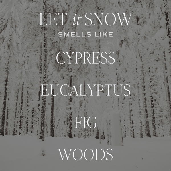 Let It Snow Soy Candle -  9 oz Amber Jar Discount - Image 2