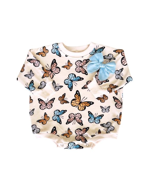 Bubble Romper | Butterflies Hot on Sale - Image 2