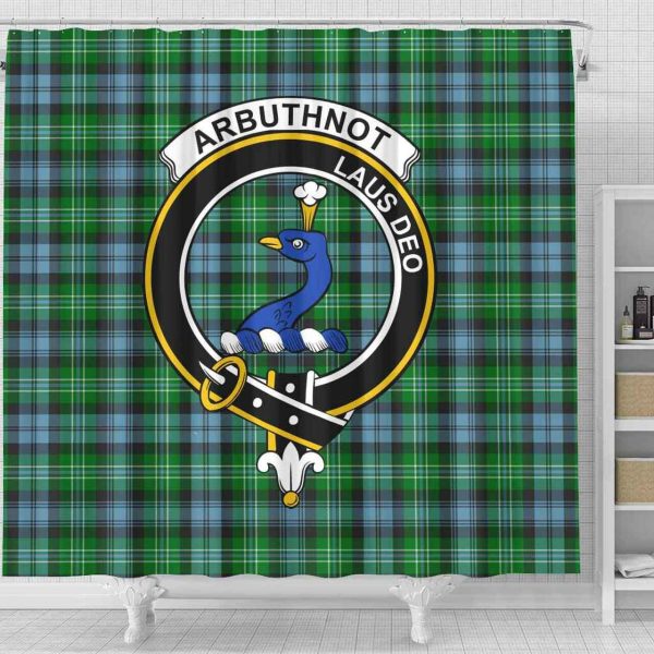 Arbuthnot Tartan Crest Shower Curtain on Sale - Image 2