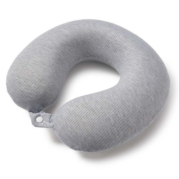 Jersey Stripe - Memory Foam Neck Pillow - Gray Stripe Cheap - Image 2